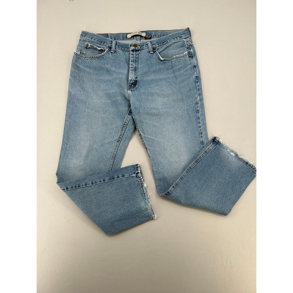 Urban Up Mens Blue Straight Leg Denim Jeans 36x30 Light Wash